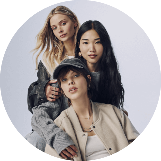 Group of friends smiling together