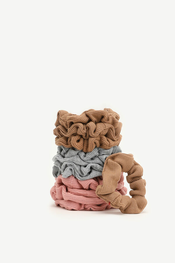 Paquet de chouchous en tricot côtelé