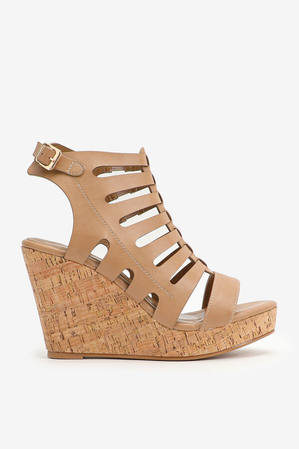 Caged Wedge Sandals