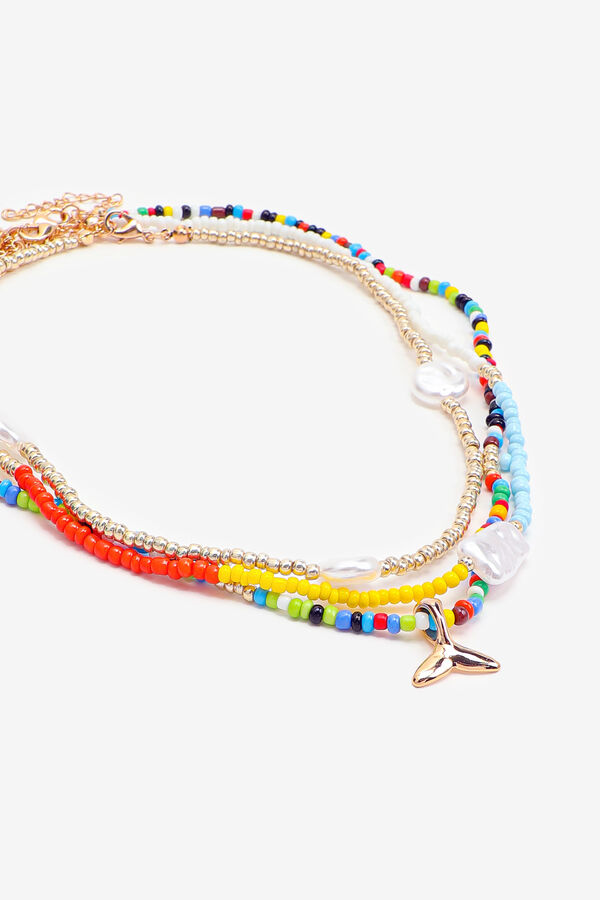 3-Pack of Colorful Beaded Necklaces