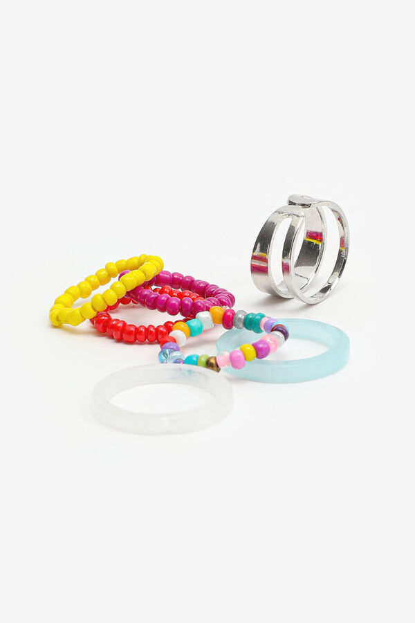 7-Pack Colorful Mix Rings