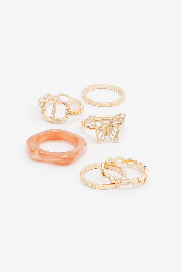Pack of Textured Rings