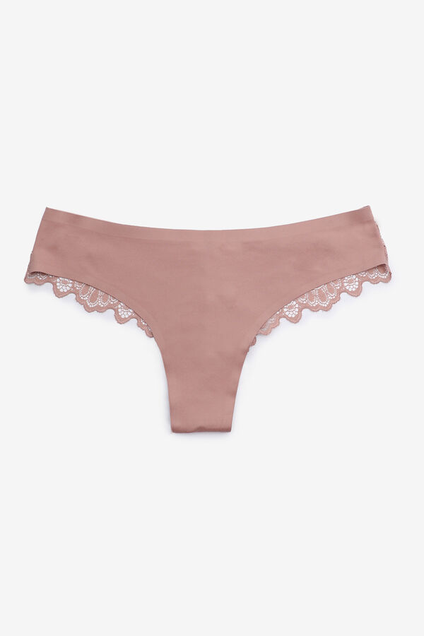 Invisible Cheeky Panty with Lace Back