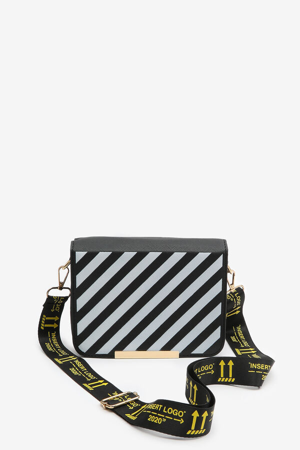 Striped Crossbody Bag