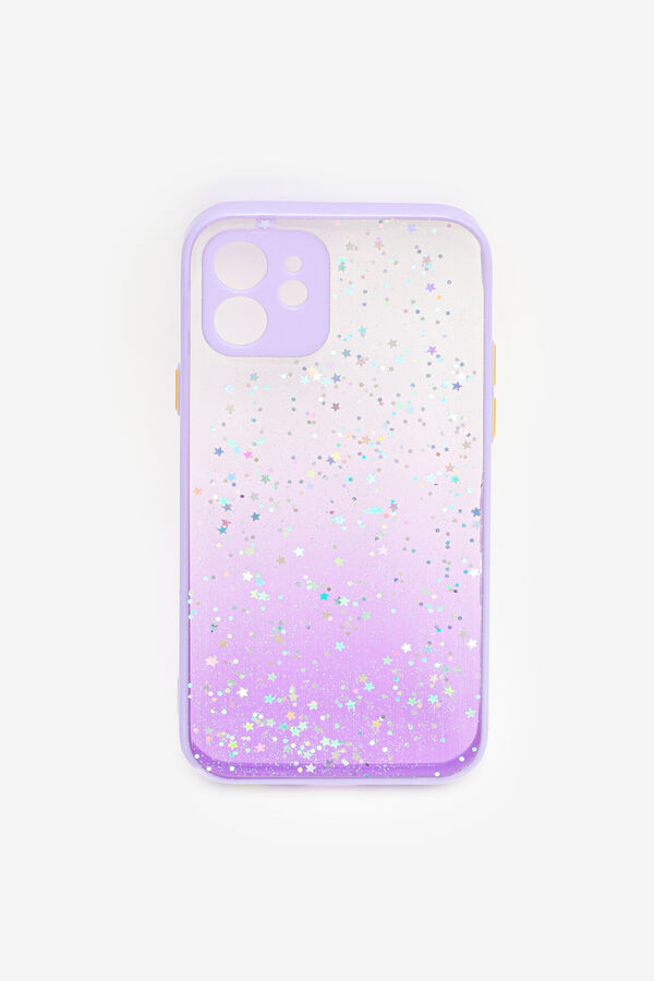 Lilac iPhone 12 Case with Glitter