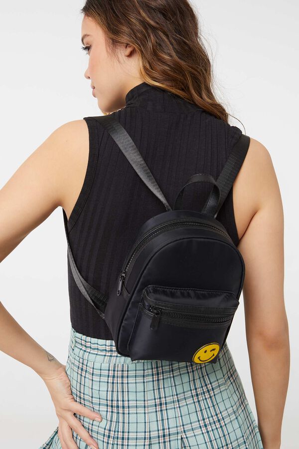Smiley Mini Nylon Backpack