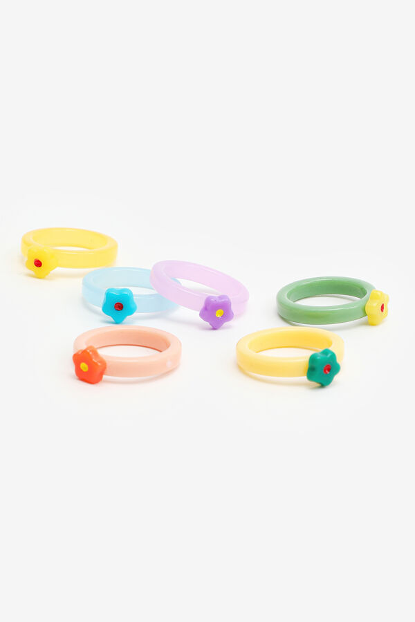 Pack of 6 Daisy Rings