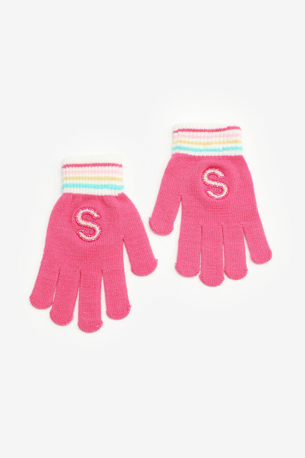 Gloves with Initial S for Girls