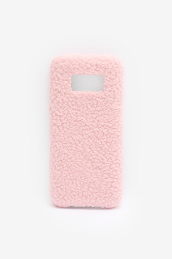 Étui de Samsung S8 en peluche rose