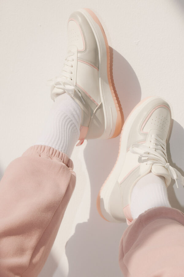 Contrast Accent Sneakers