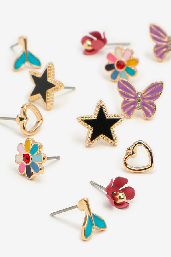 Pack of Colorful Assorted Stud Earrings