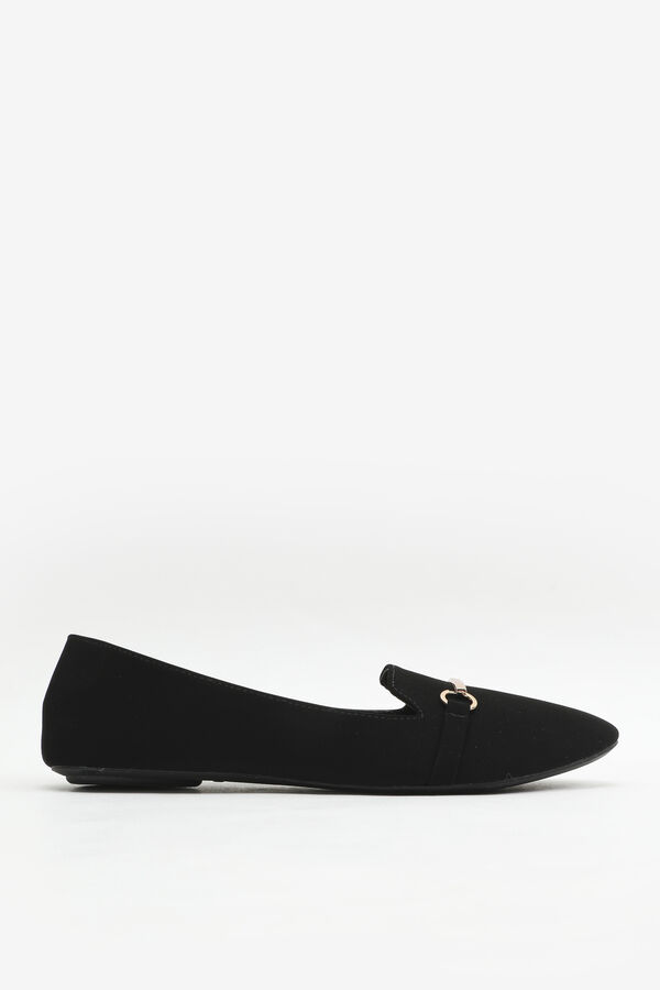 Pointy Loafers with Metal Keeper