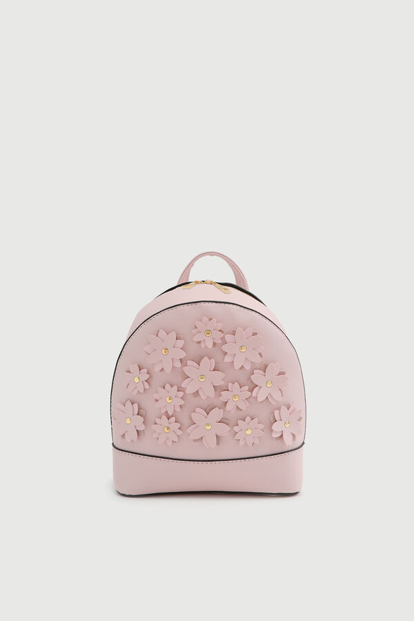Mini Backpack with Floral Detail