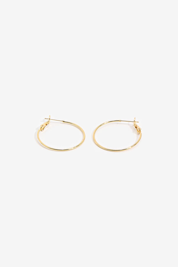 14K Gold Plated Large Hoop Earrings