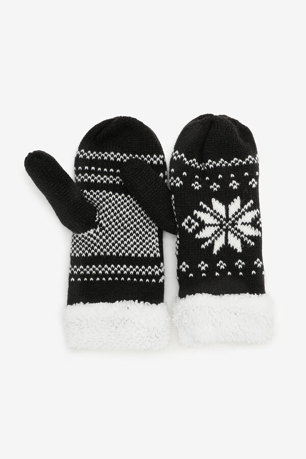 Fair Isle Knitted Gloves