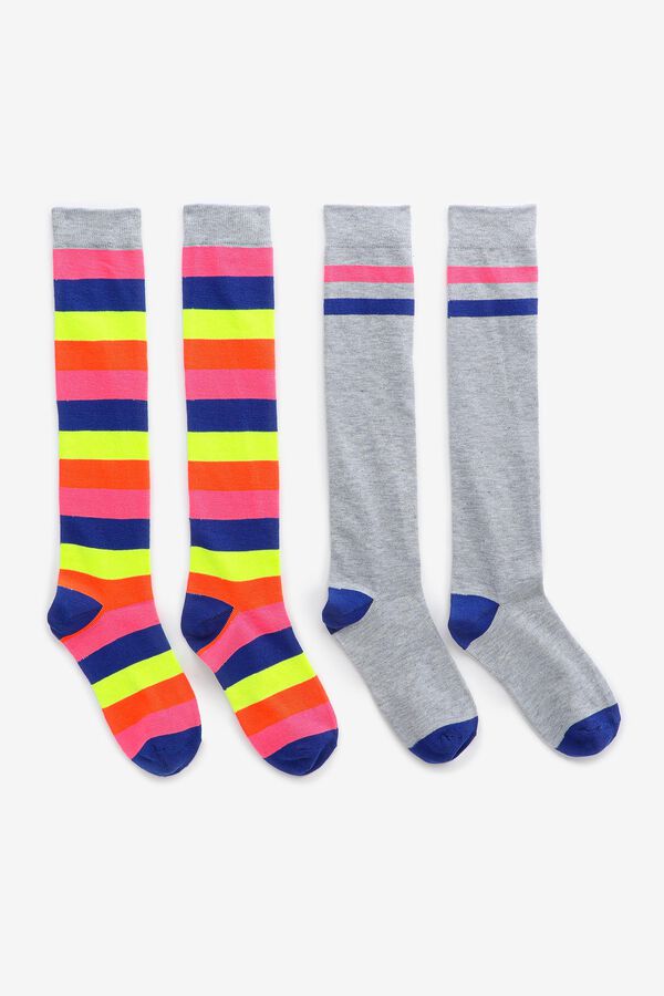 Multicolored Knee-High Socks
