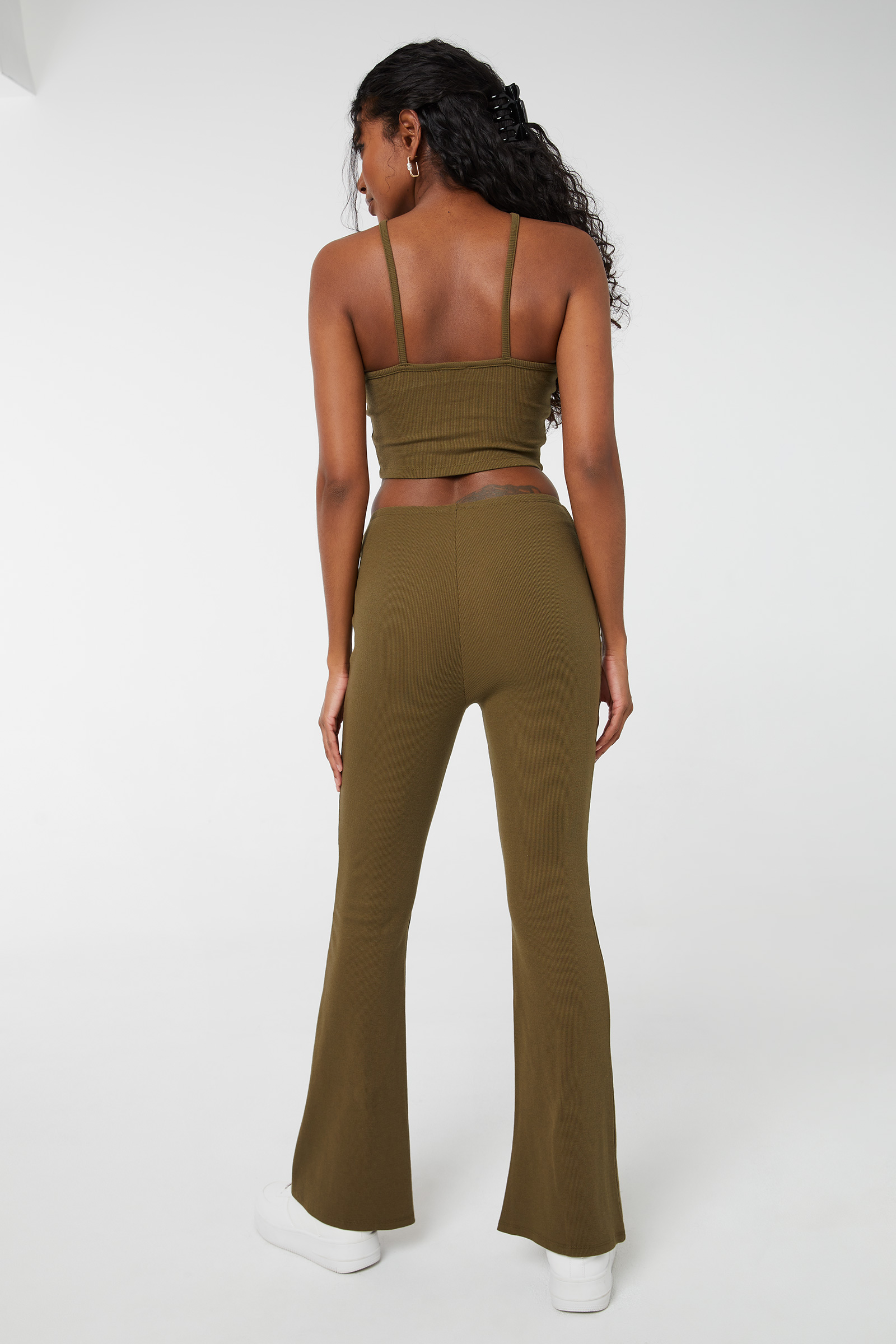 Flare Pants with Side Cut Outs
