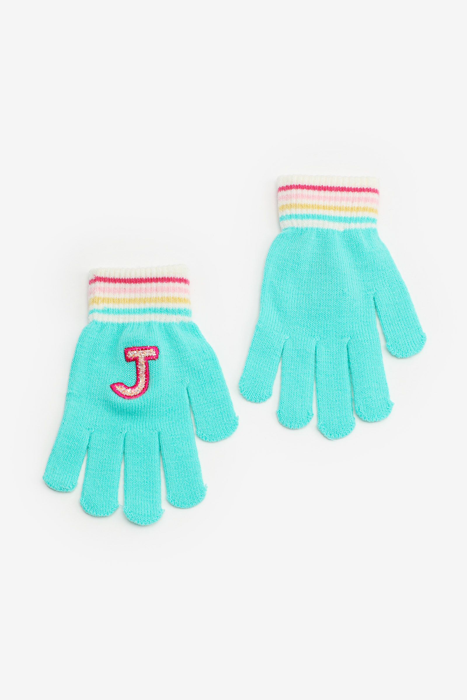 Gloves with Initial J for Girls