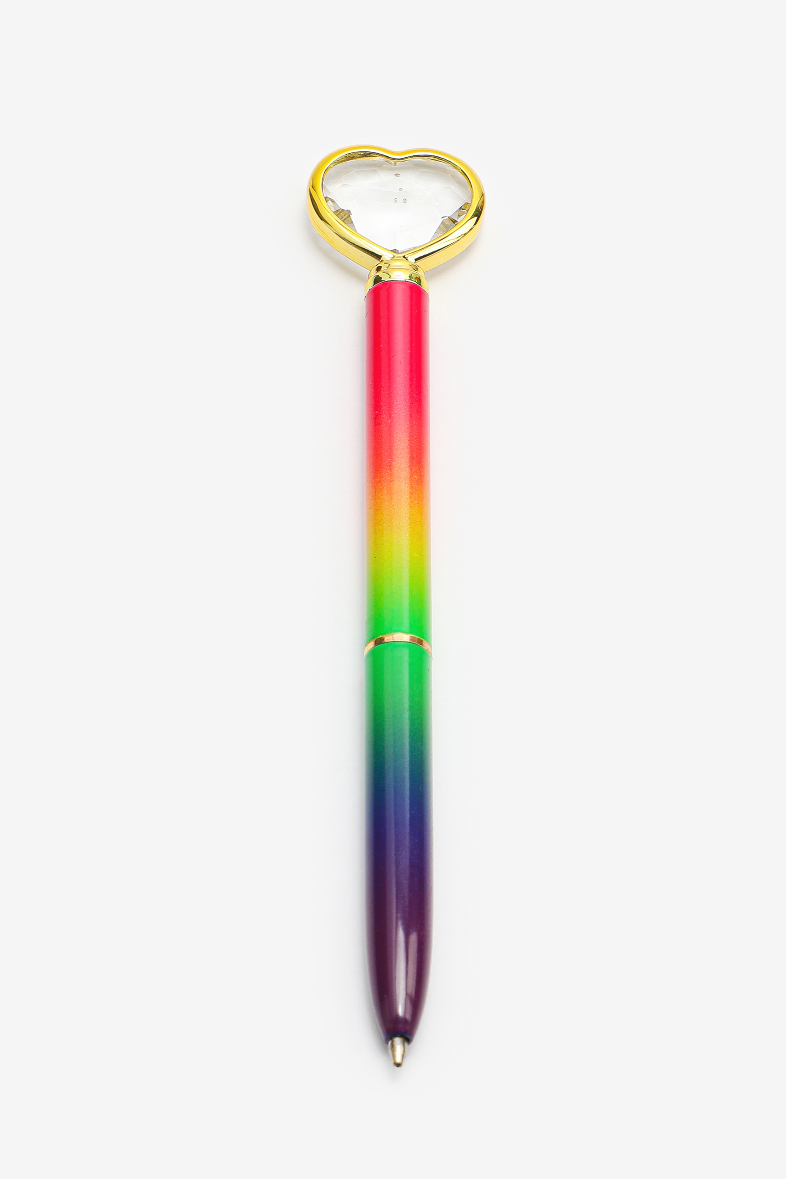 Rainbow Pen with Heart Top