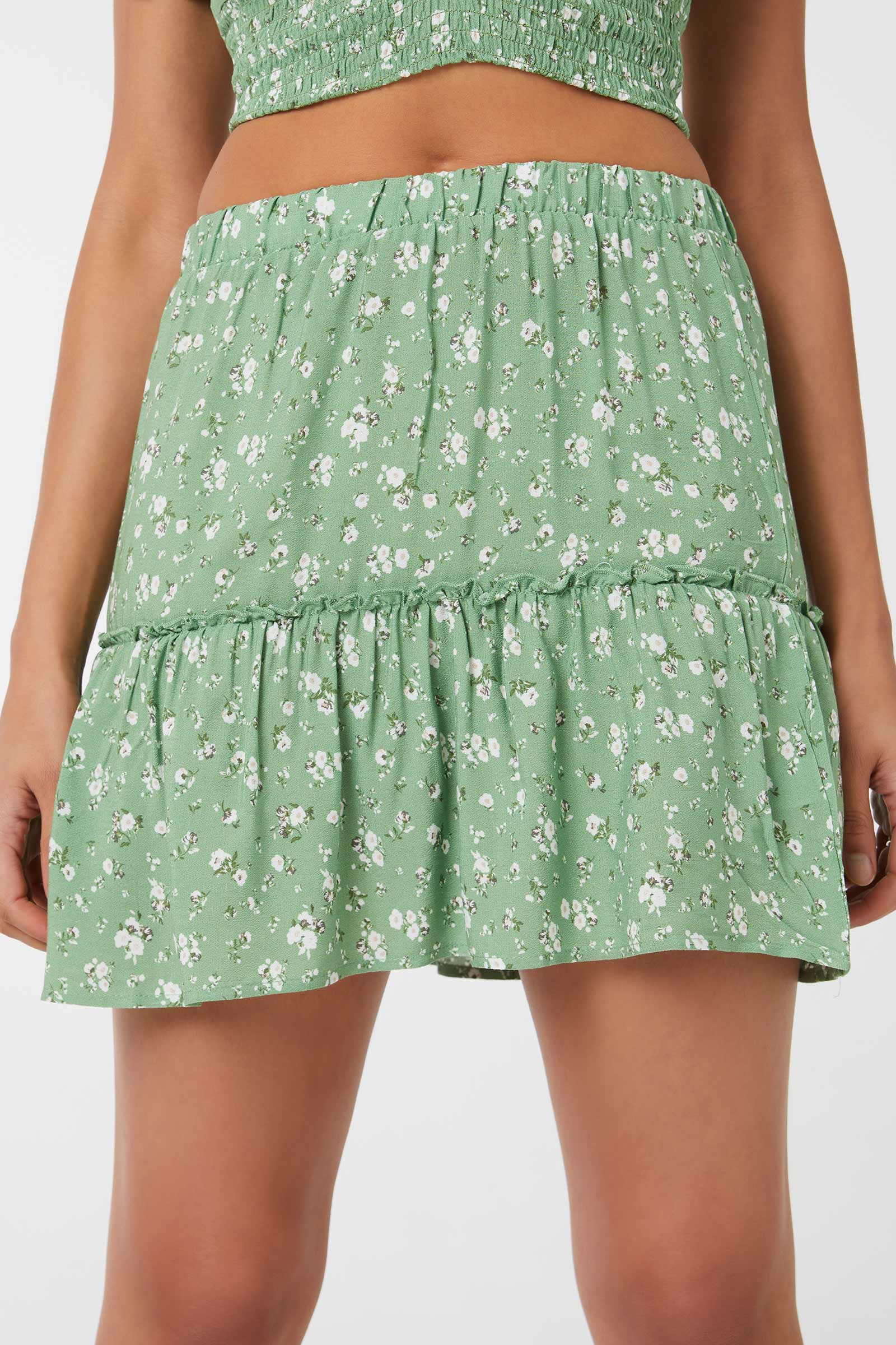 Ditsy Floral Mini Tiered Skirt