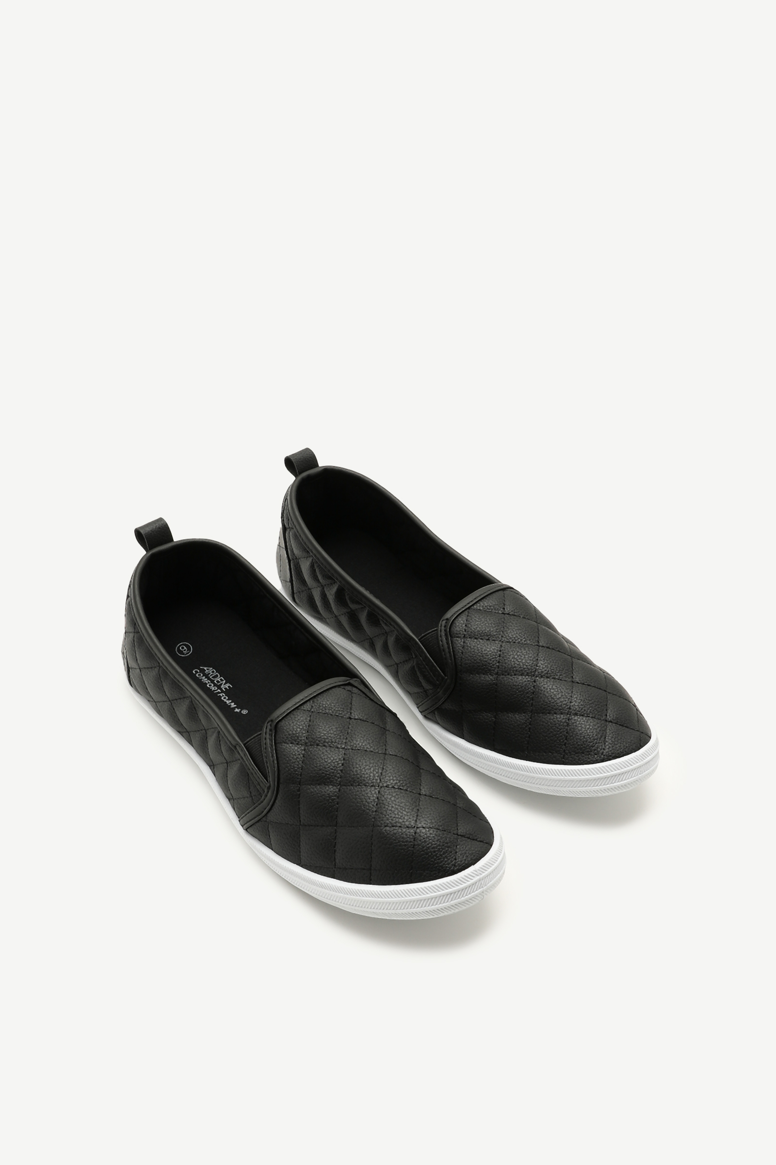 Quilted Laceless Sneakers