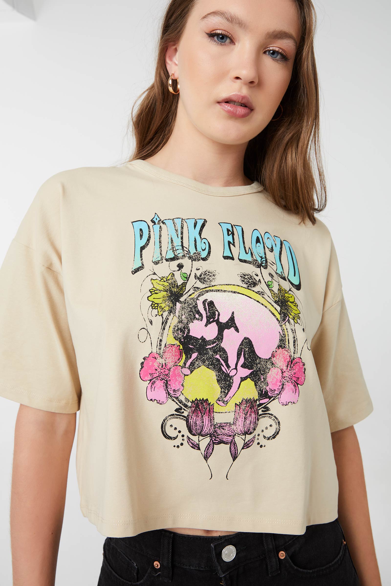 T-shirt carré Pink Floyd