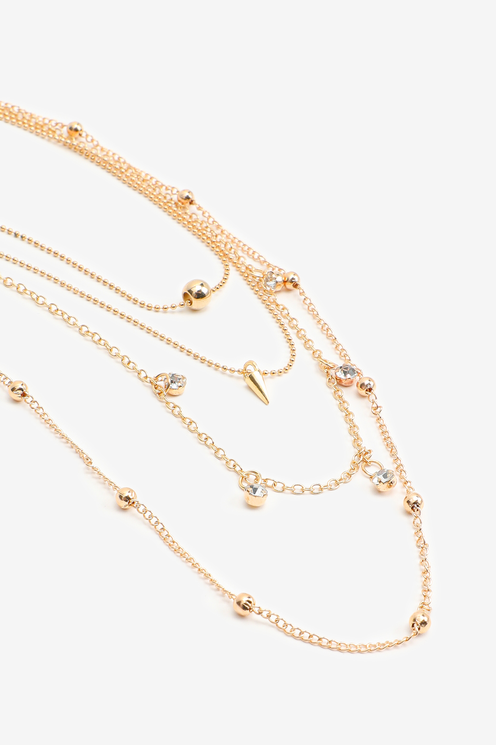4-Layer Gold-Tone Chain Necklace