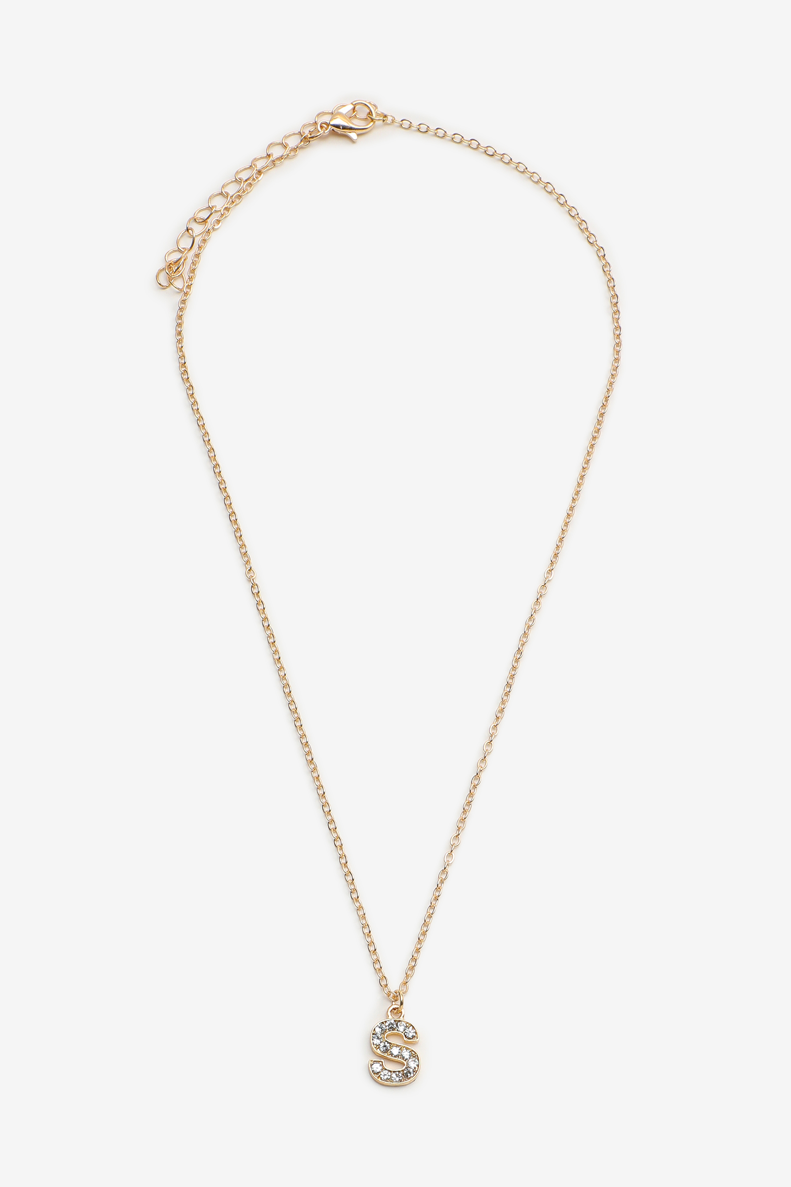 Gemstone Initial Pendant Necklace