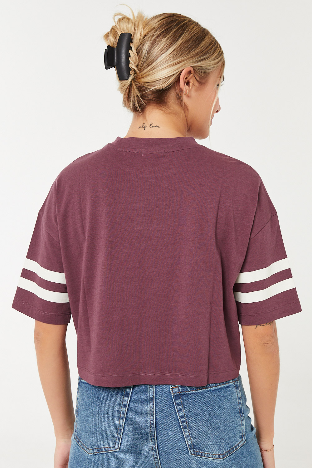 Athletic Cotton Jersey Boxy Tee