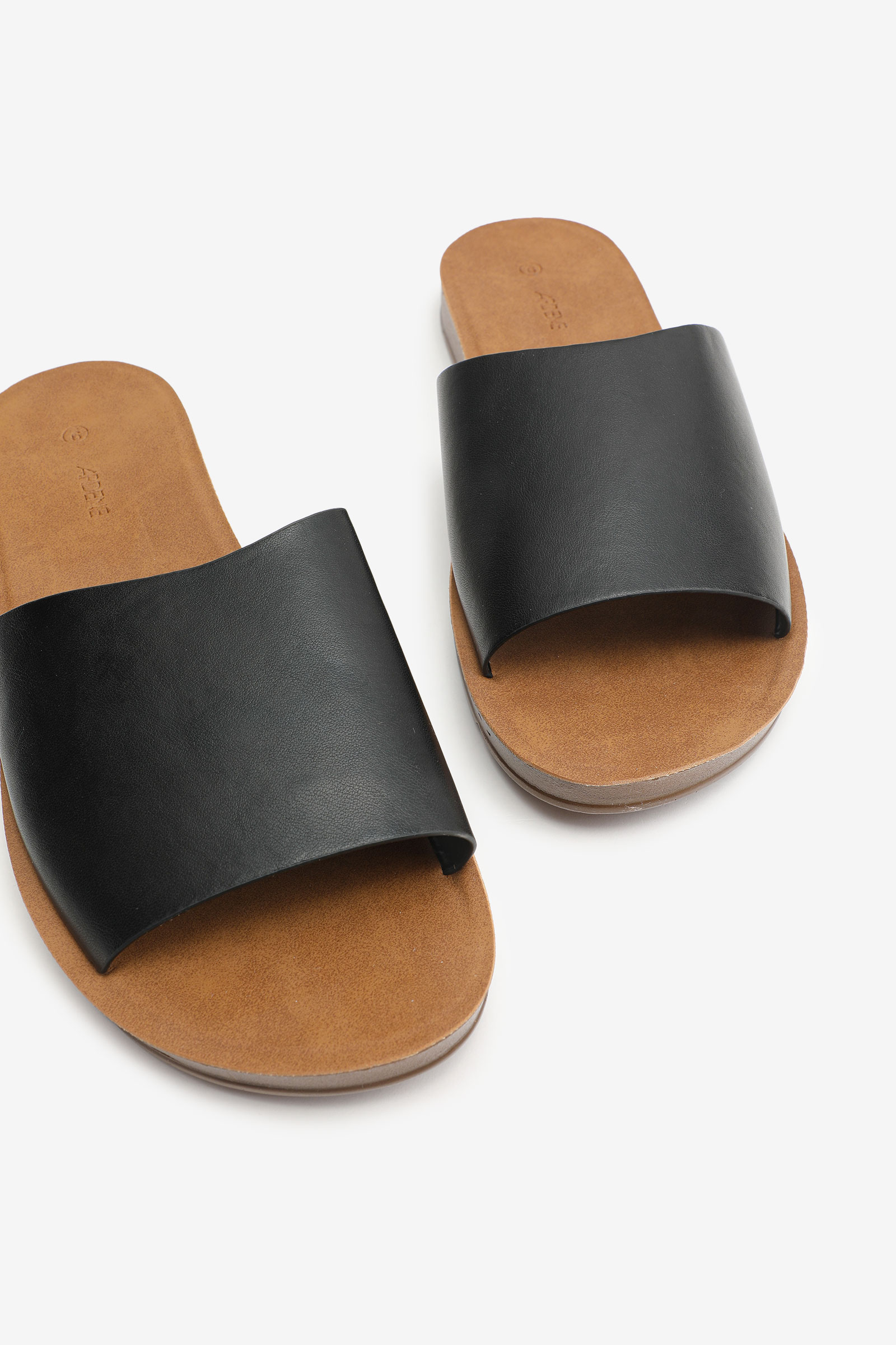 Wide-Strap Slide Sandals